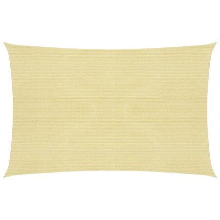 vidaXL Voile d'ombrage 160 g/m² Beige 2x3 m PEHD