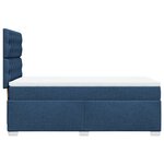 vidaXL Sommier à lattes de lit avec matelas Bleu 90x190 cm Tissu