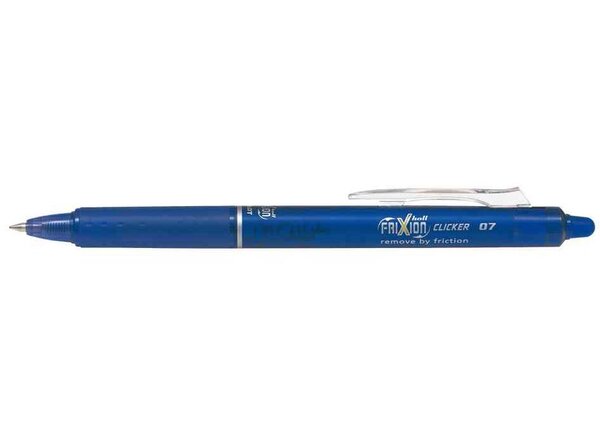 Stylo roller rétractable Frixion Ball Clicker 0,50 mmBleu PILOT