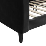 vidaXL Lit de repos noir 80x200 cm velours