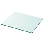 vidaXL Panneau pour étagère Verre transparent 30 x 25 cm