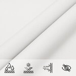 vidaXL Voile de parasol tissu oxford rectangulaire 2x2 5 m blanc