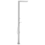 vidaXL Douche d'extérieur Acier inoxydable Carré