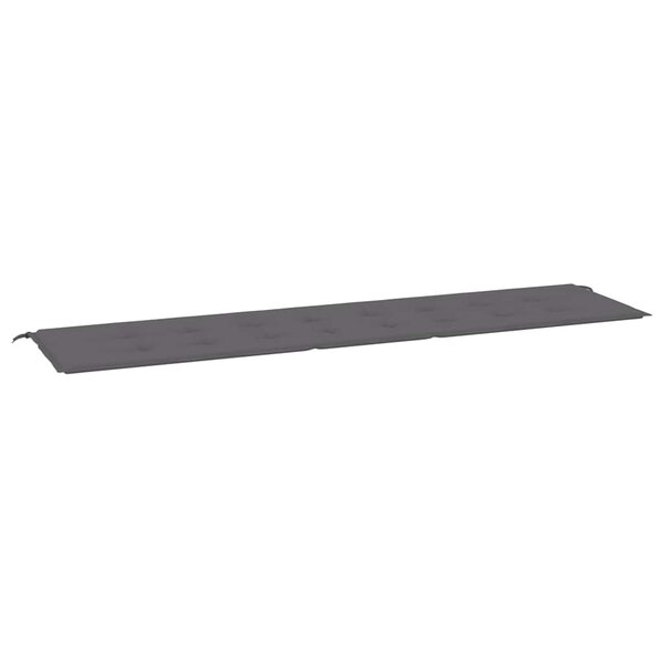 vidaXL Coussin de banc de jardin anthracite 200x50x4 cm tissu oxford