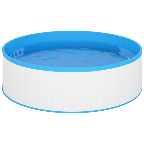 vidaXL Piscine à éclaboussures 350x90 cm Blanc
