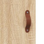 vidaXL Buffet haut Chêne sonoma 69 5x34x180 cm Bois d'ingénierie