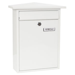 Boîte aux Lettres en Acier Home E5711 Fond Étroit Anti-pluie Blanc