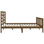 vidaXL Cadre de lit Marron miel Bois de pin massif 200x200 cm