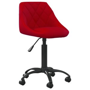 vidaXL Chaise de salle à manger Rouge bordeaux Velours