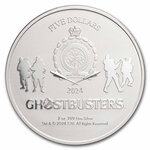 SLIMER Ghostbusters 40th Anniversary 2 Once Argent Monnaie 5 Dollars Niue 2024