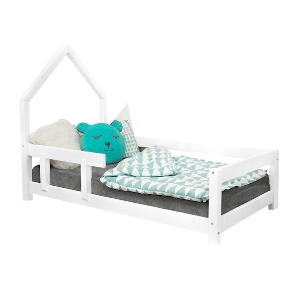 Lit cabane enfant POPPI 120 x 190 blanc 2