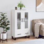 vidaXL Buffet haut blanc 69 5x31x115 cm bois d'ingénierie