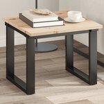 vidaXL Dessus de table 50x50x1 7 cm carré bois de pin massif