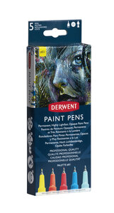 Marqueurs peinture opaque Derwent Paint Pen 5 palette n°1