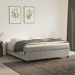 vidaXL Cadre de lit Gris clair 180x200 cm Velours