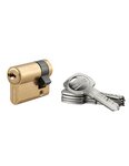 THIRARD - Demi-cylindre de serrure Trafic 6  30x10mm  anti-arrachement  anti-perçage  laiton  5 clés