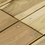 vidaXL Ensemble à manger de jardin 3 Pièces Bois de pin imprégné