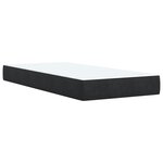 vidaXL Sommier à lattes de lit avec matelas Noir 90x190 cm Velours