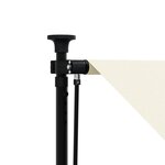 vidaXL Auvent rétractable crème 350x150 m tissu et acier