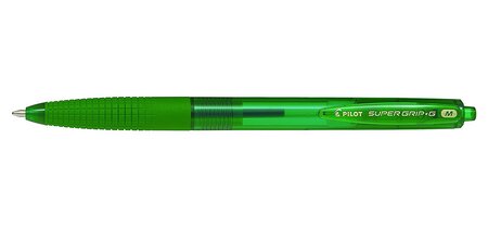 Stylo bille SUPER GRIP G retractable Vert Pointe moyenne PILOT