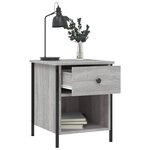 vidaXL Tables de chevet 2 Pièces sonoma gris 40x42x50cm bois d'ingénierie