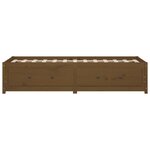 vidaXL Lit de jour Marron miel 75x190 cm Bois de pin massif