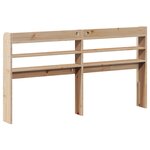vidaXL Tête de lit avec étagères 140 cm bois massif de pin