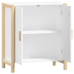 vidaXL Buffet Blanc 62x38x70 cm Bois d'ingénierie