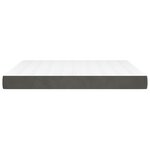vidaXL Matelas de lit à ressorts ensachés Gris foncé 160x200x20 cm