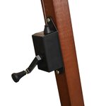 vidaXL Parasol suspendu avec poteau en bois 350 cm vert