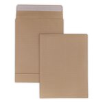 Lot de 250 enveloppes pochettes kraft armé à soufflet marron 280 x 365 + 50 mm