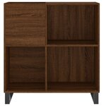 vidaXL Armoire à disques chêne marron 84 5x38x89 cm bois d'ingénierie