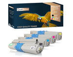 Qualitoner 4 toner oki es5473 noir + cyan + magenta + jaune compatible pour oki oki