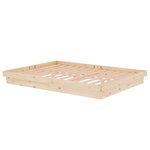 vidaXL Cadre de lit bois massif 135x190 cm double