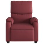 vidaXL Fauteuil inclinable électrique Rouge bordeaux Similicuir
