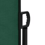 vidaXL Auvent latéral rétractable vert foncé 140x600 cm