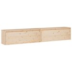 vidaXL Armoires murales 2 Pièces 100x30x35 cm Bois de pin massif