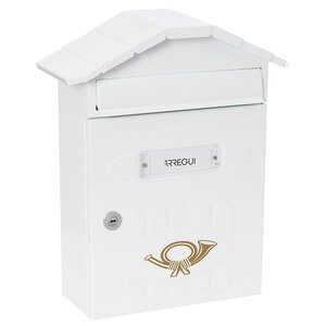 Boîte aux Lettres en Acier Villa E5001 Anti-pluie Facile à Installer Blanc