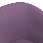 vidaXL Fauteuil cabriolet violet tissu