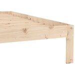 vidaXL Cadre de lit Bois de pin massif 90x200 cm