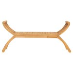 vidaXL Banc de jardin 126 cm Bois de teck solide