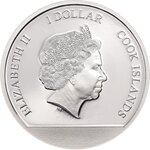 LOVE Globes Argent Monnaie 1 Dollars Cook Islands 2021