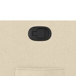 vidaXL Fauteuil inclinable Crème Tissu
