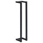 vidaXL Porte-serviette Noir 12 5x12 5x60 cm Fer
