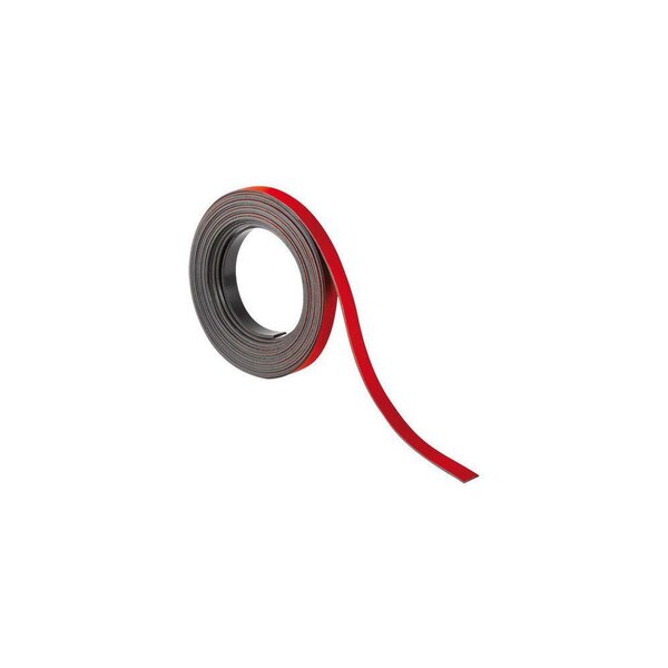 Ruban magnétique 0.5 cm X 2 m  - Rouge (rouleau 2 mètres)
