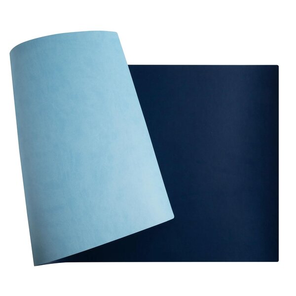 Sous Main Souple Pu Bicolore - 43x90cm - Marine/ciel - Exacompta