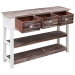 vidaXL Buffet Marron antique 108x30x76 cm Bois de Paulownia massif