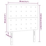 vidaXL Têtes de lit 2 Pièces Rose 80x5x78/88 cm Velours