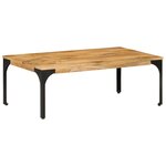 vidaXL Table basse 100x55x35 cm bois de manguier massif