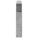 vidaXL Tête de lit à LED gris béton 200x18 5x103 5cm bois d'ingénierie